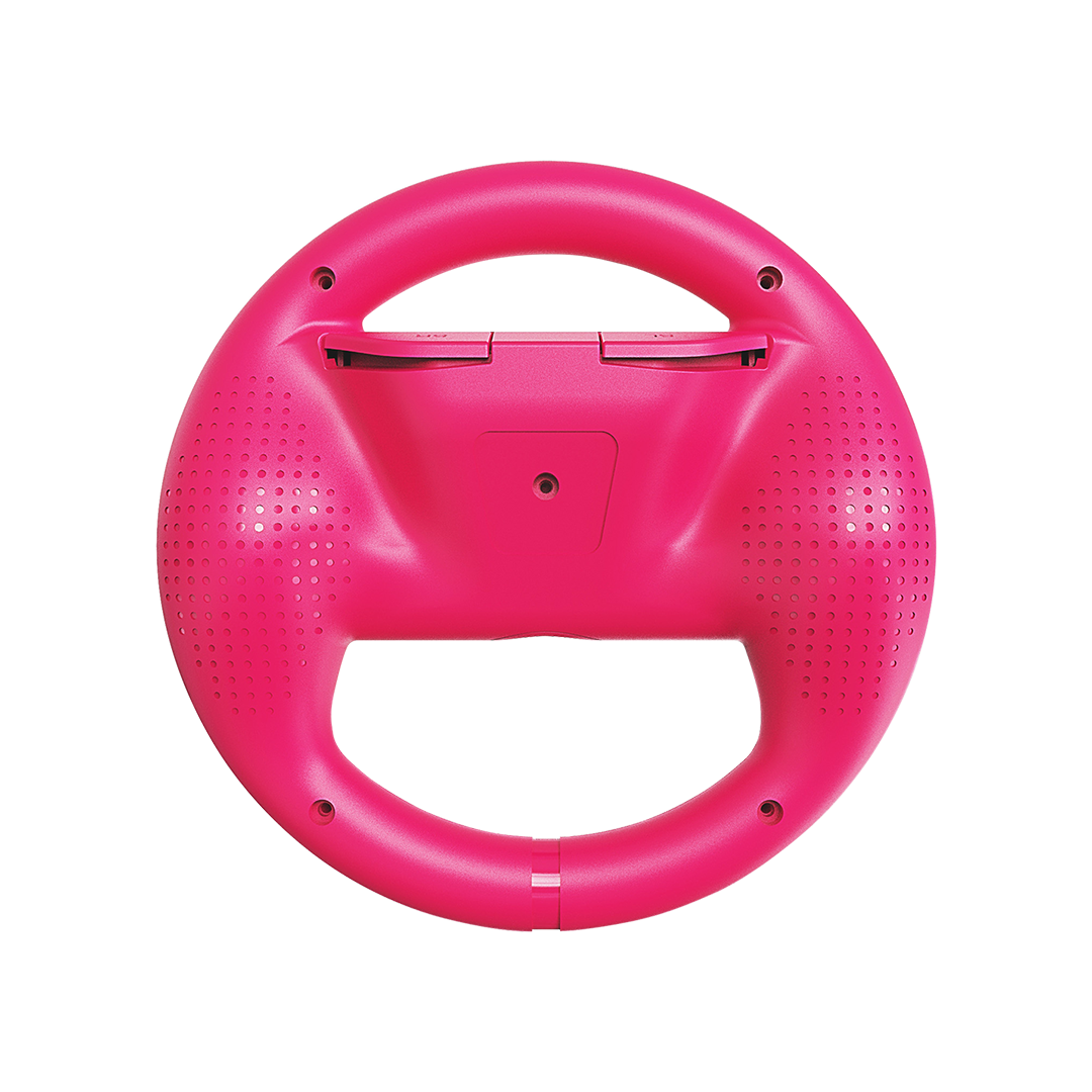 Mini Steering Wheel for Joy-Con, perfect for kid and Mario Kart fans.