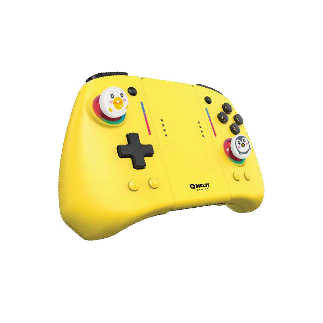Non-slip thumb grips enhancing gameplay precision on Nintendo Switch controllers