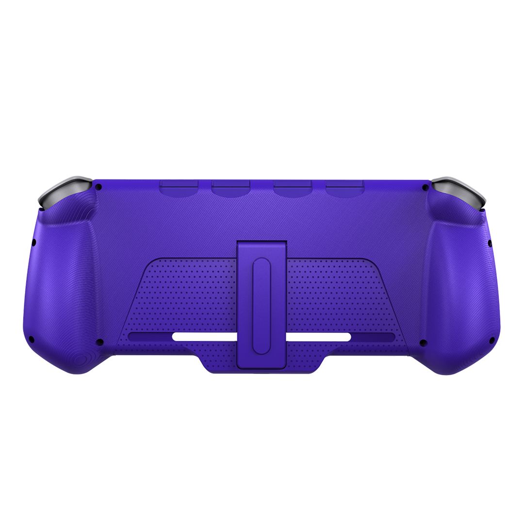 Handheld Nintendo Switch console in a Gameboy retro style, featuring drift-free Hall-Effect joystick technology