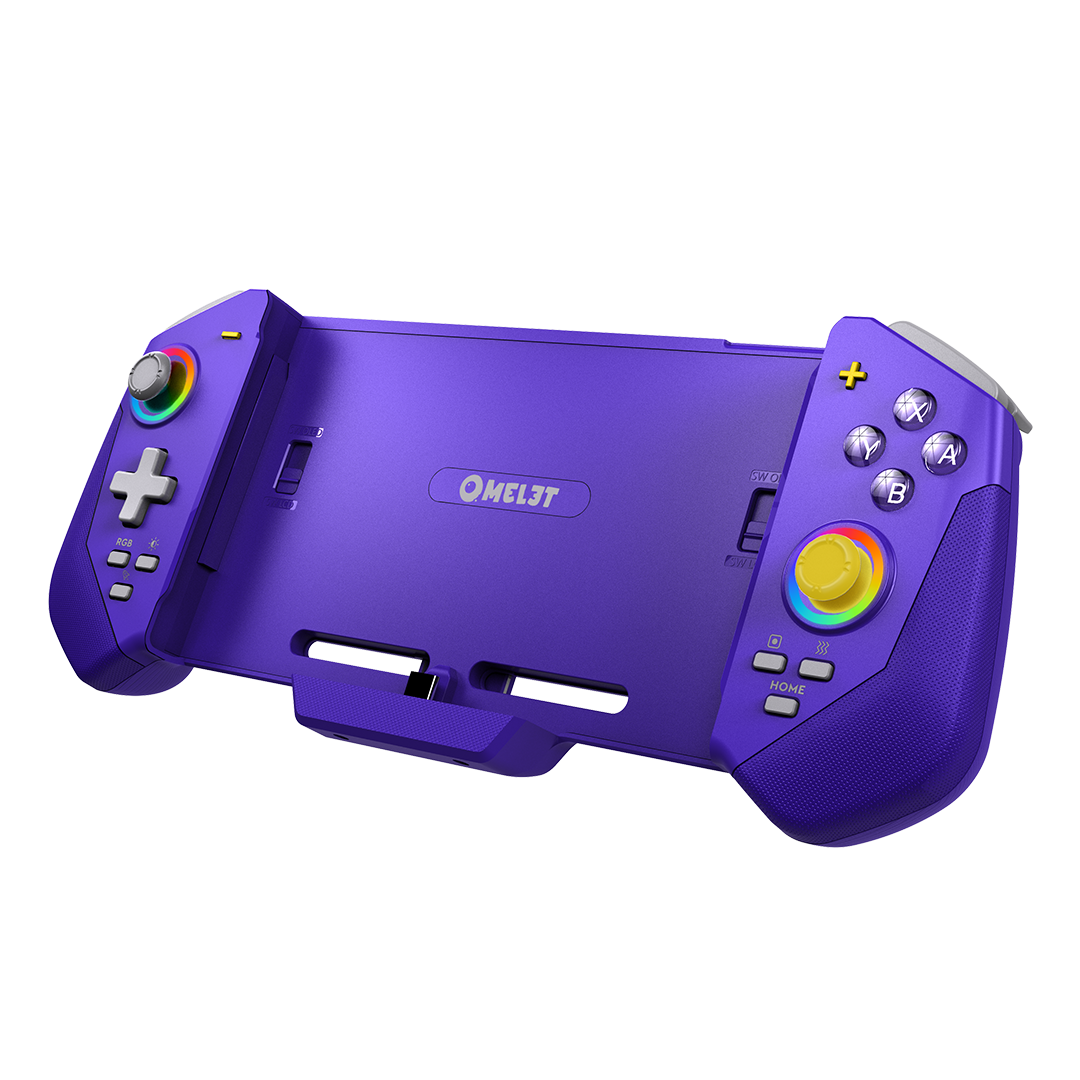 Nostalgic Gameboy-inspired retro handheld for Nintendo Switch OLED, offering Hall-Effect joystick for smooth control.