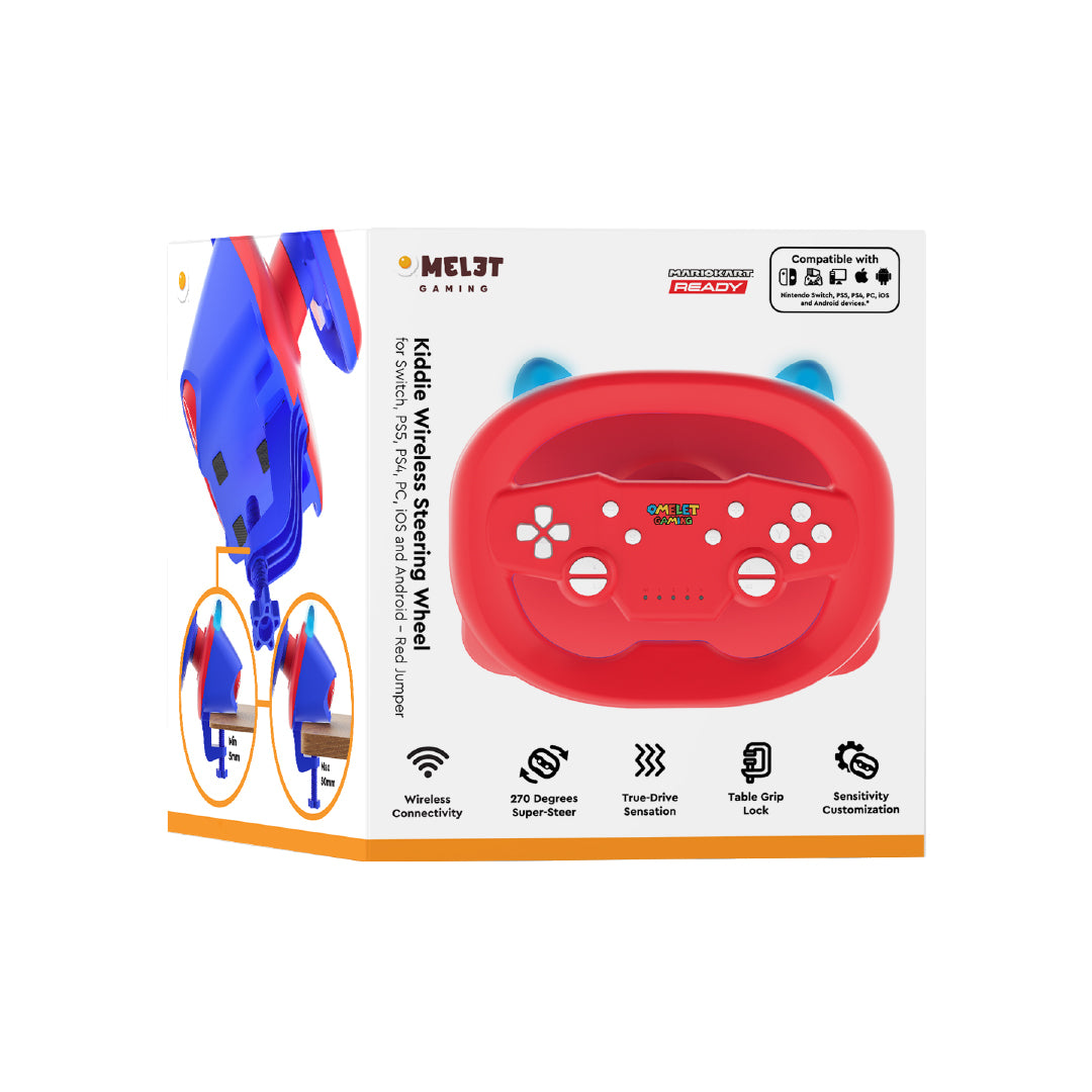 Kiddie Wireless Steering Wheel - Red Jumper