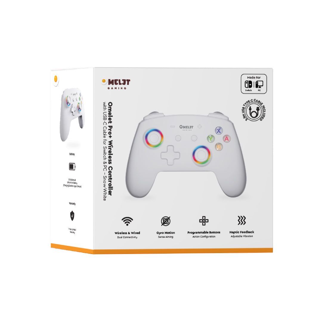 Pro+ Wireless Controller - Snow White