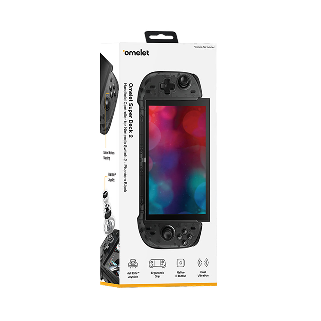 Super Deck 2 Handheld Controller for Nintendo Switch 2 - Phantom Black