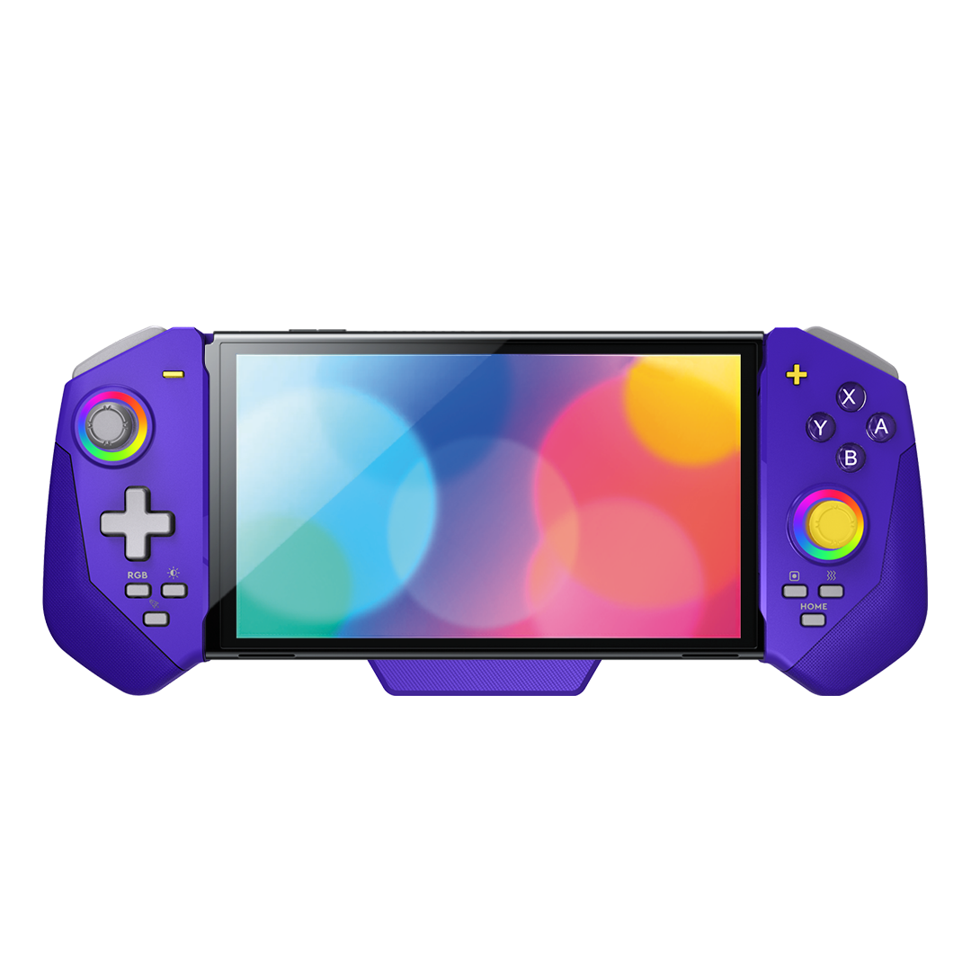 Retro Gameboy-inspired handheld for Nintendo Switch and OLED with Hall-Effect joystick for drift-free gaming