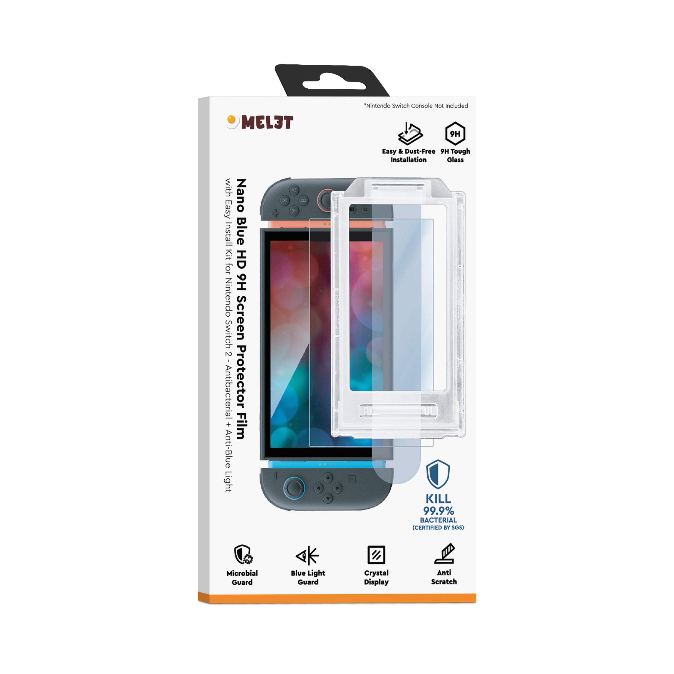 Nano Blue HD Screen Protector - Anti-Bacterial & Anti-Blue Light for Switch 2