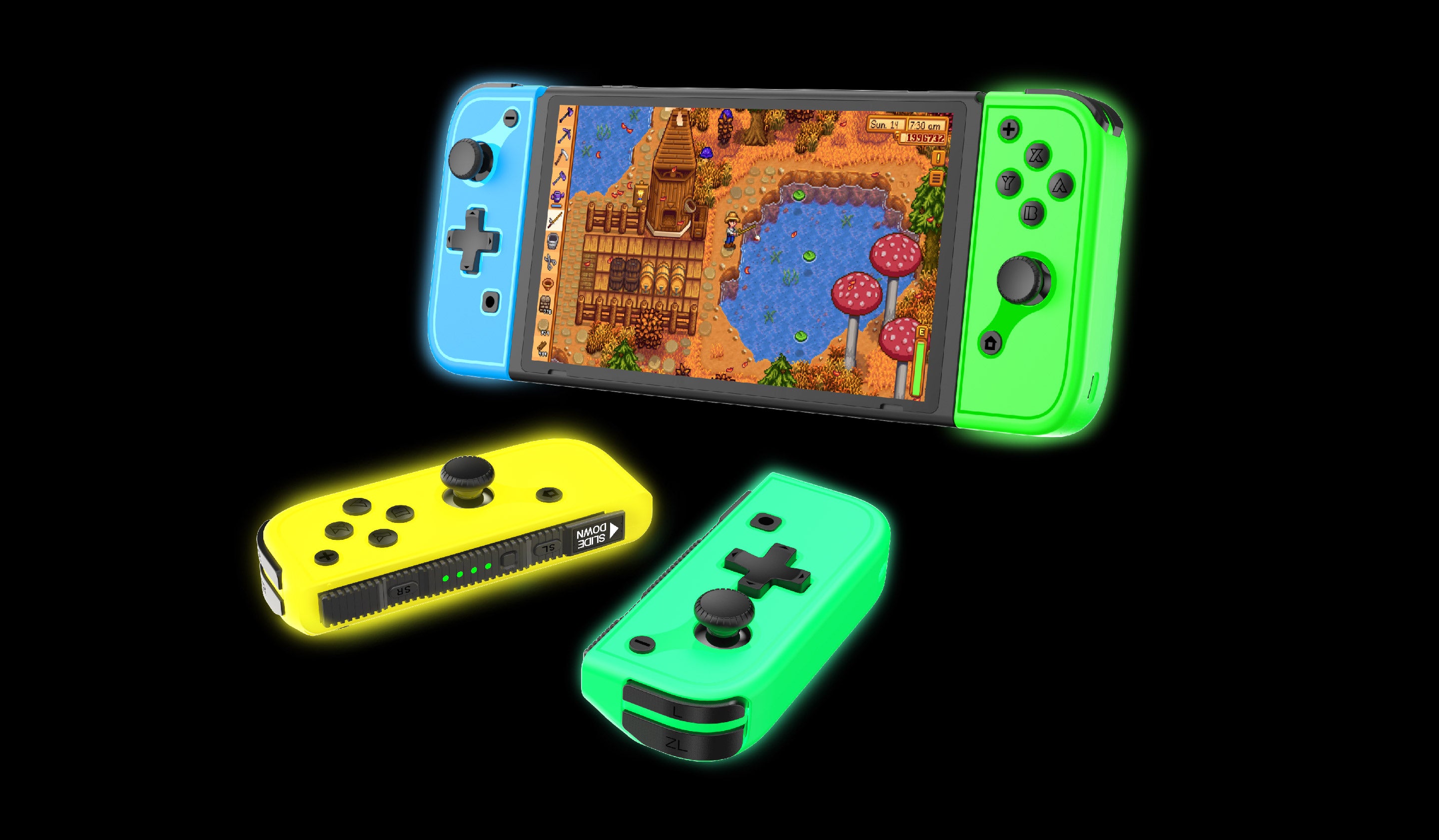 Omelet Mini Glow In the dark Joy-Pad Controller for switch & switch oled