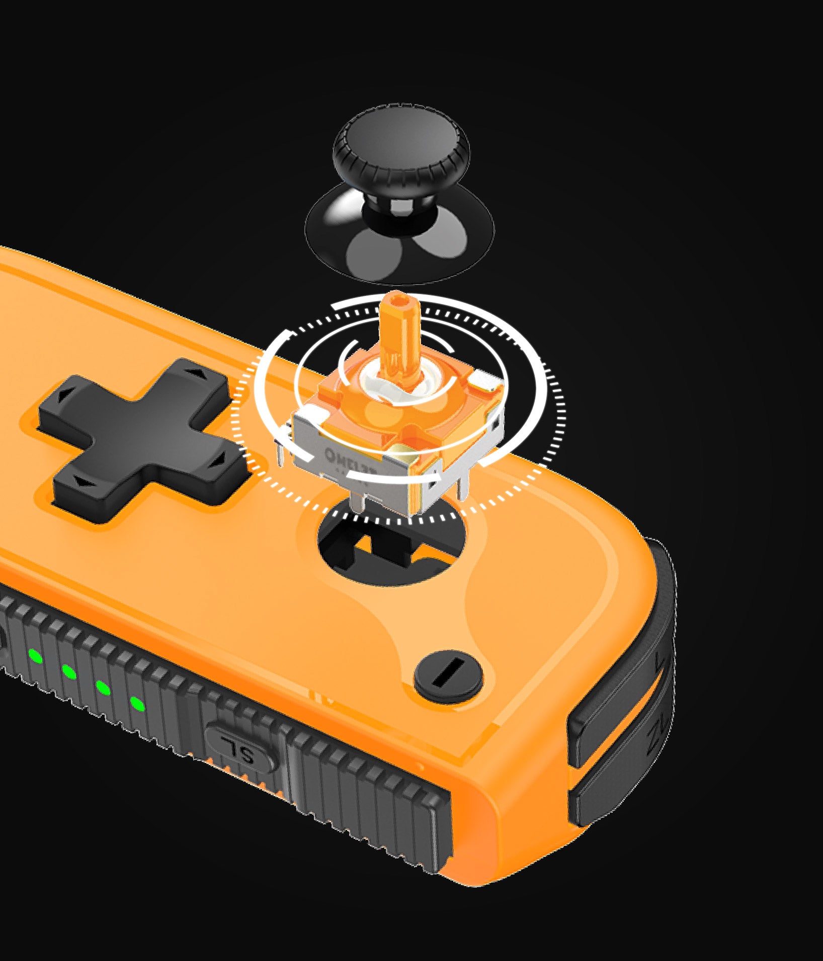 Omelet Mini Hall Effect Joy-Pad Controller for switch & switch oled